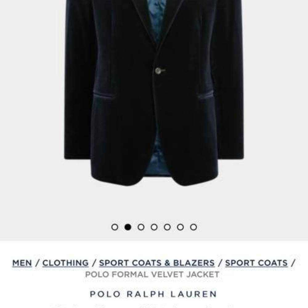 Ralph Lauren Velvet Jacket - Picture 6 of 6